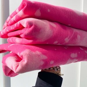 Pink Bleach-Dye Sweatshirt